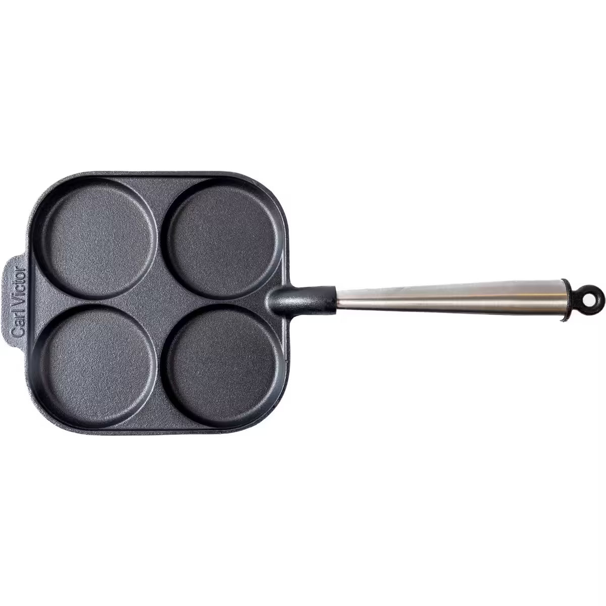 Carl victor Egg gjutjärnspanna Stålhandtag