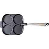 Carl victor Egg gjutjärnspanna Stålhandtag