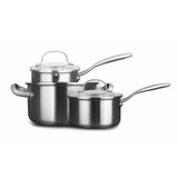 Anders Petter Stenfors grytset 3 delar med glaslock recycled