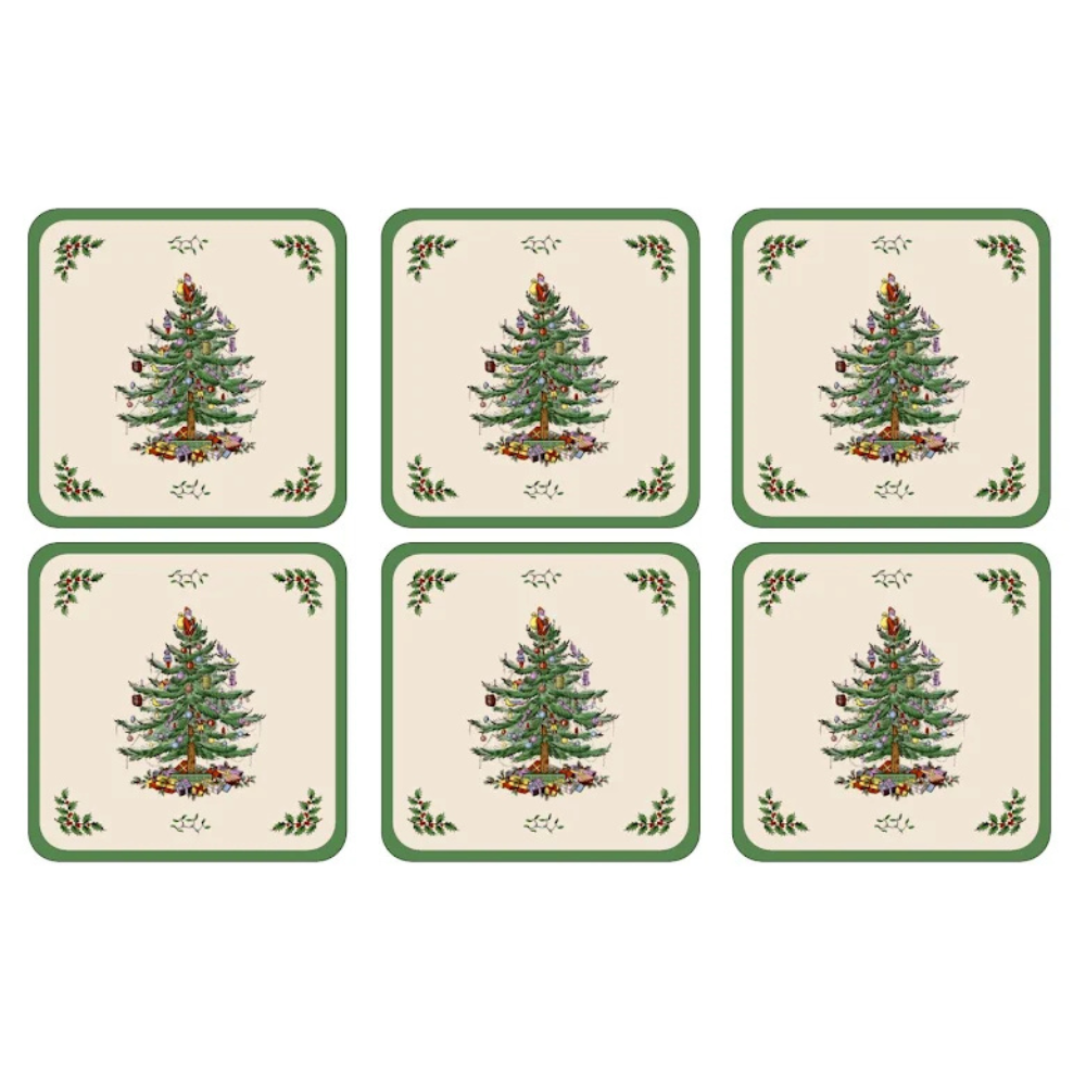 Spode Christmas Tree Glasunderlägg 6-pack