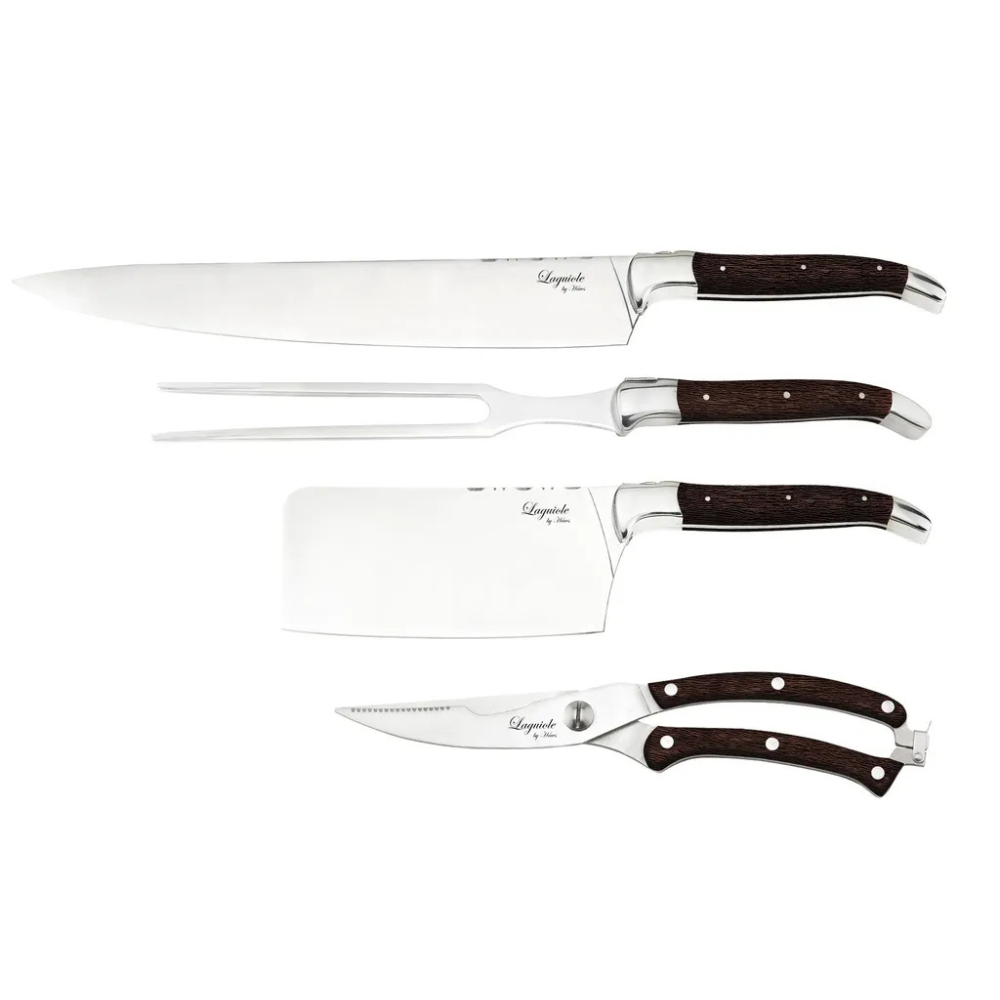 Laguiole By Hâws kockset 4 delar Wengéträ