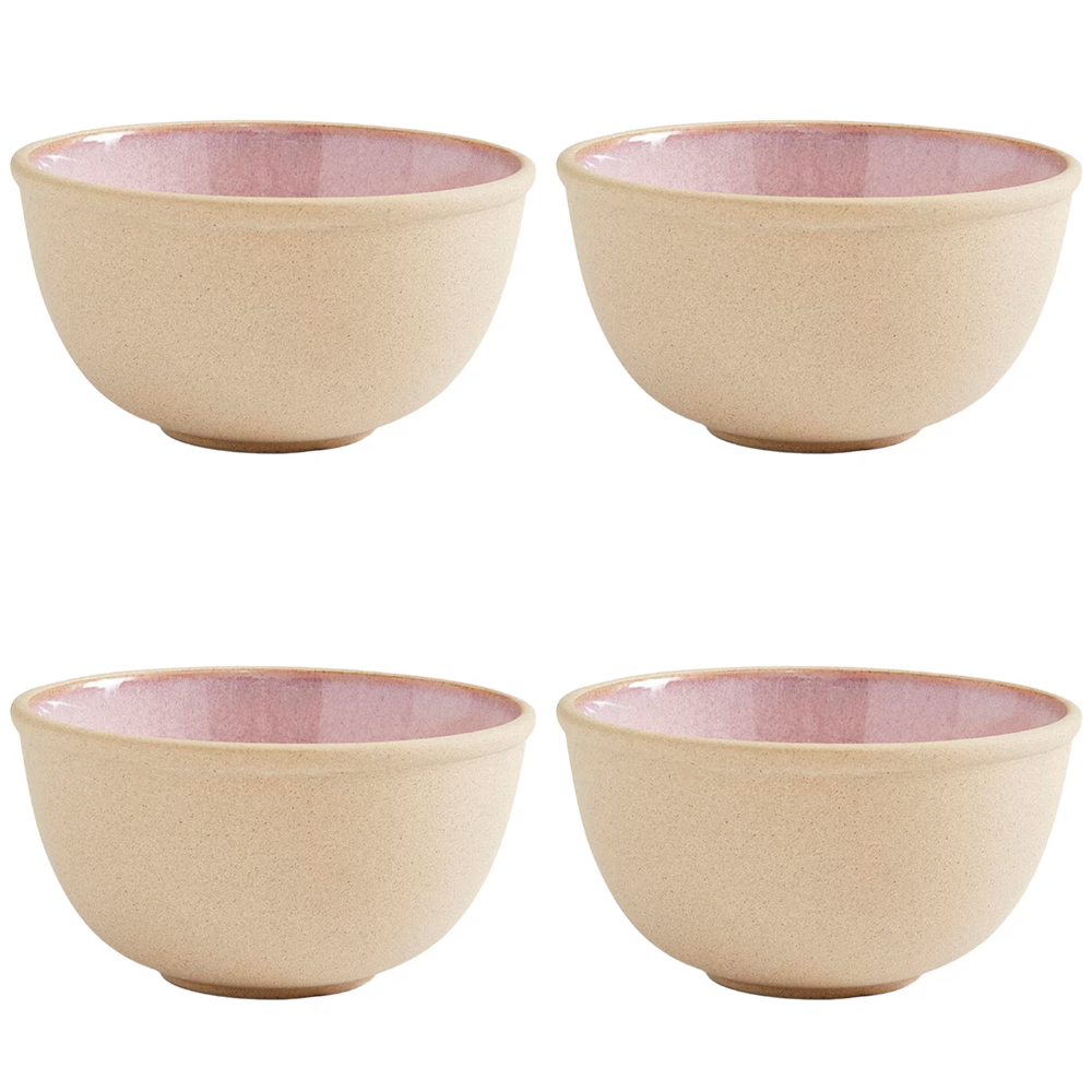 Portmeirion Minerals skål 11 cm 4-pack, rose quartz