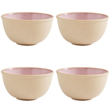 Portmeirion Minerals skål 11 cm 4-pack, rose quartz