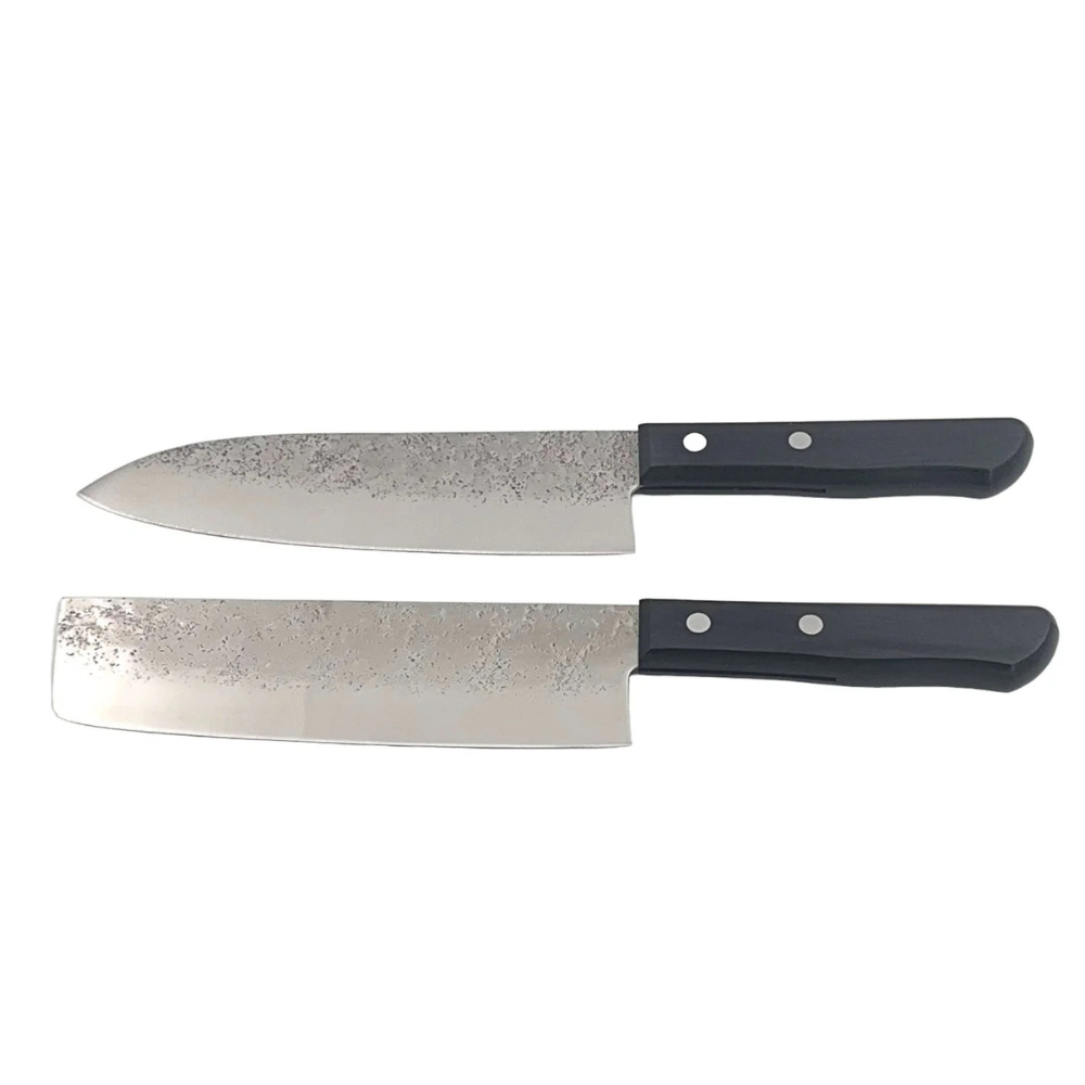 Surudoi Rustic Set Santoku & Nakiri