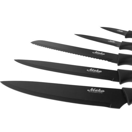 Maku Knivset Svart 5 Delar stål