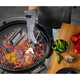 Gefu BBQ grillhandske läder 41 cm 2-pack grå