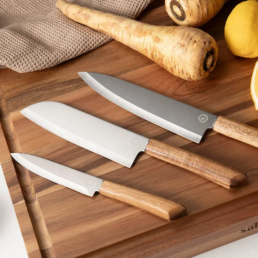 Anders Petter Concept knivset 3 delar trä