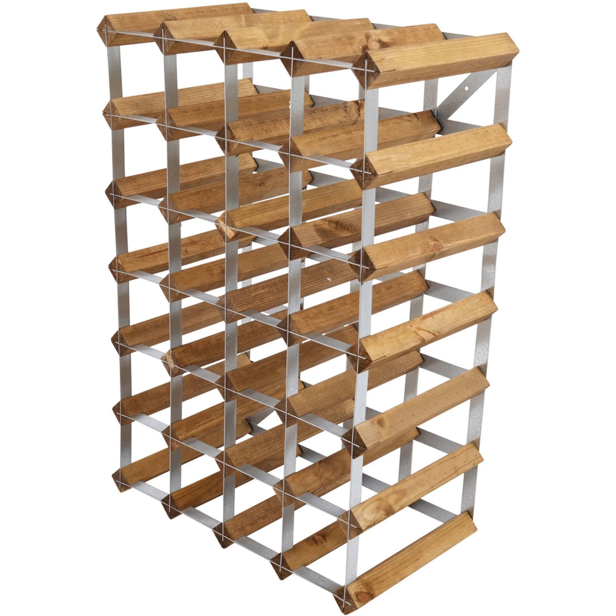 Traditional wine rack Vinställ Påbyggnadsbart 30 Flaskor Light oak