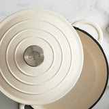 Barbary&Oak Gjutjärnsgryta rund 24 cm 4 L Creme