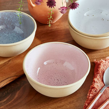Portmeirion Minerals skål 15 cm 4-pack, rose quartz