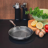 Hâws Santo hybrid stekpanna 3 delar 20+24+28 cm stål/svart