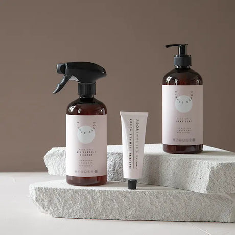 Simple Goods Geranium Diskmedel 450 ml Pumpflaska Ljusrosa