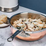 Hestan Copperbond Traktörpanna med lock 3,7 L Koppar
