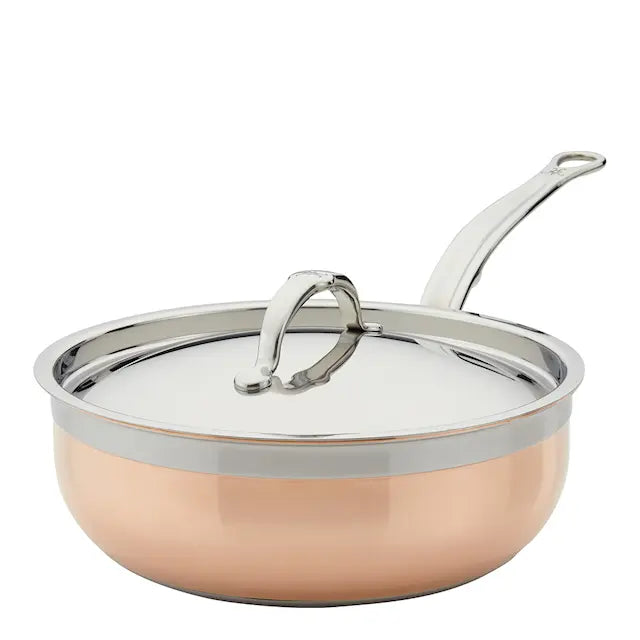Hestan Copperbond Traktörpanna med lock 3,7 L Koppar