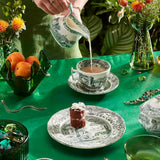 Spode Heritage Green Italian mjölkkanna 22 cl grön/vit