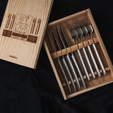 Vargen & Thor Lava bestickset 8 delar silver
