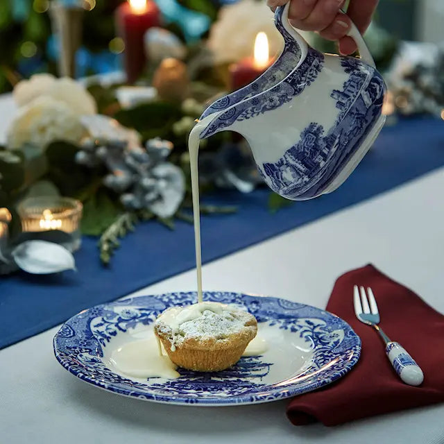 Spode Blue Italian Christmas Tree Tallrik 20 cm