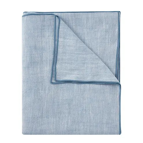 Stiernholm Eline Duk 250x145 cm Blå/vit
