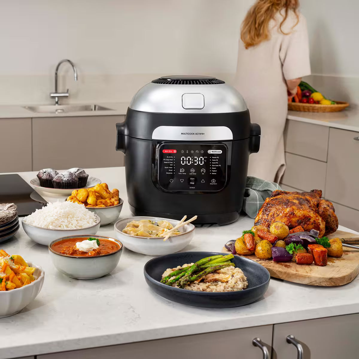 Obh Nordica Multicook Actifry Multicooker 6 liter, svart