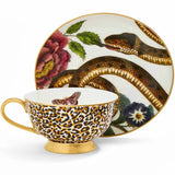 Spode Creatures of Curiosity Tekopp med fat 20 cl White/Leo