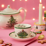 Spode Christmas Tree tekopp med fat 20 cl