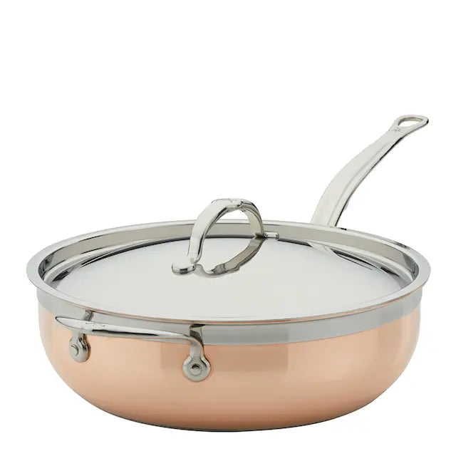Hestan Copperbond Traktörpanna med lock 28 cm 4,7 L Koppar