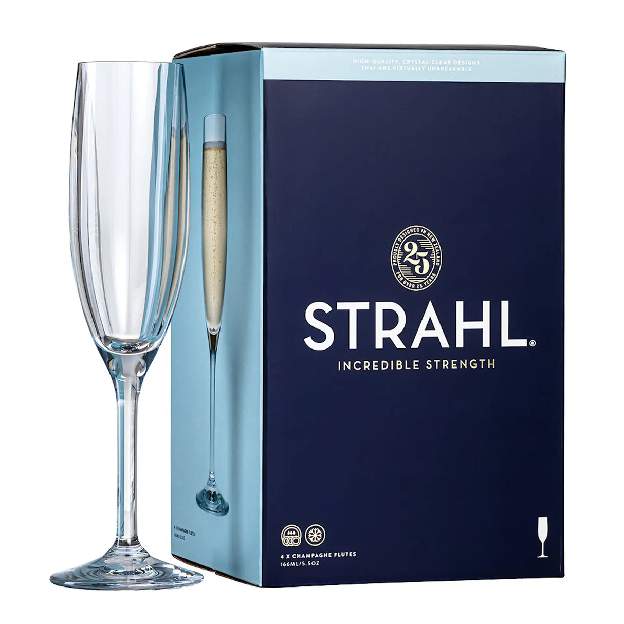 Strahl Champagneglas 16,6 cl 4-pack polykarbonat