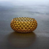 Klimchi Hobnail skål 23 cm amber