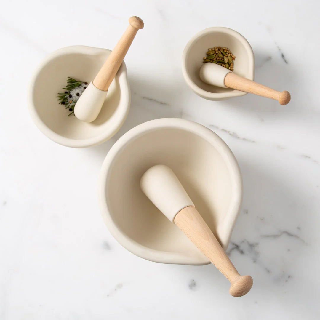 Milton Brook Mortel och stöt 13 cm vit