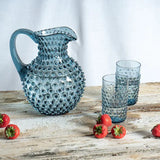 Klimchi Hobnail glas 20 cl misty blue