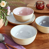 Portmeirion Minerals skål 15 cm 4-pack, moonstone