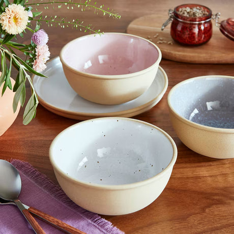 Portmeirion Minerals skål 15 cm 4-pack, moonstone