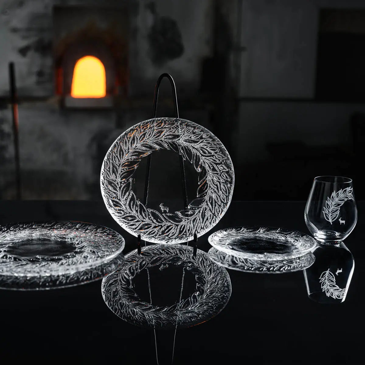 Magnor Goat tallrik i glas 24 cm klar
