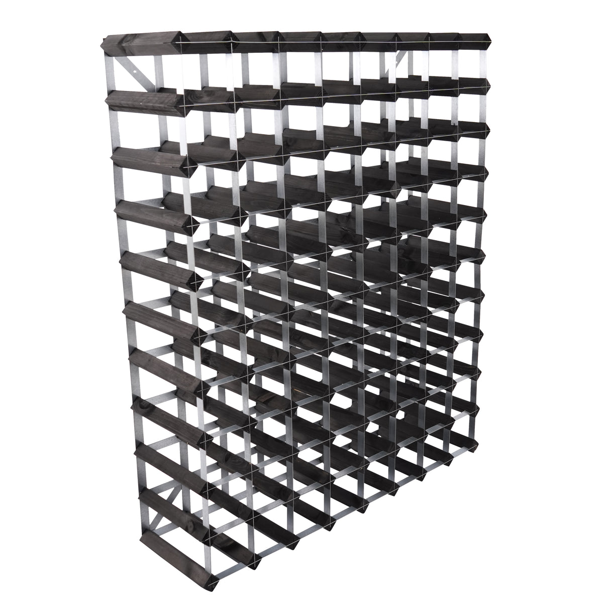 Traditional Wine Rack Vinställ Black 90 flaskor