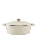 Barbary&Oak Gjutjärnsgryta oval 29 cm 3 L Creme