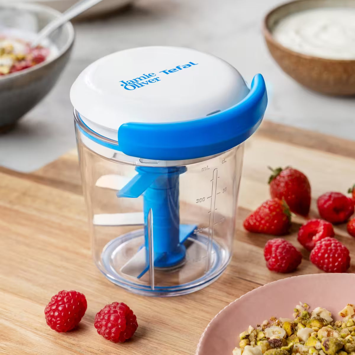 Jamie oliver Chop & Shaker minihackare 450 ml, blå