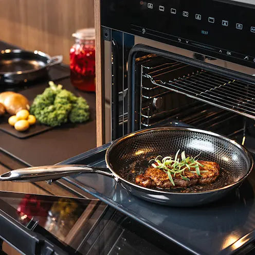 Hâws Santo hybrid stekpanna 3 delar 20+24+28 cm stål/svart