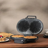 Sabor Ultimate dubbelt våffeljärn 1200W svart