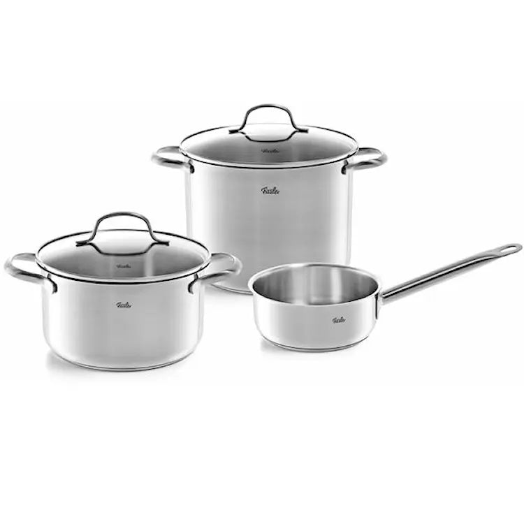 Fissler San Francisco grytset 3 delar med 3 glaslock