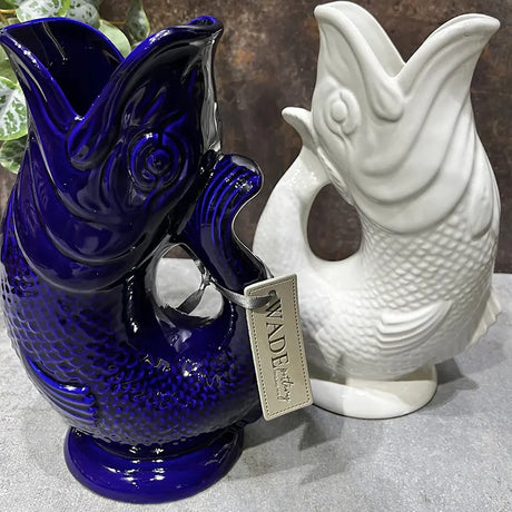 Wade Fish Jug kanna 0,6 L koboltblå