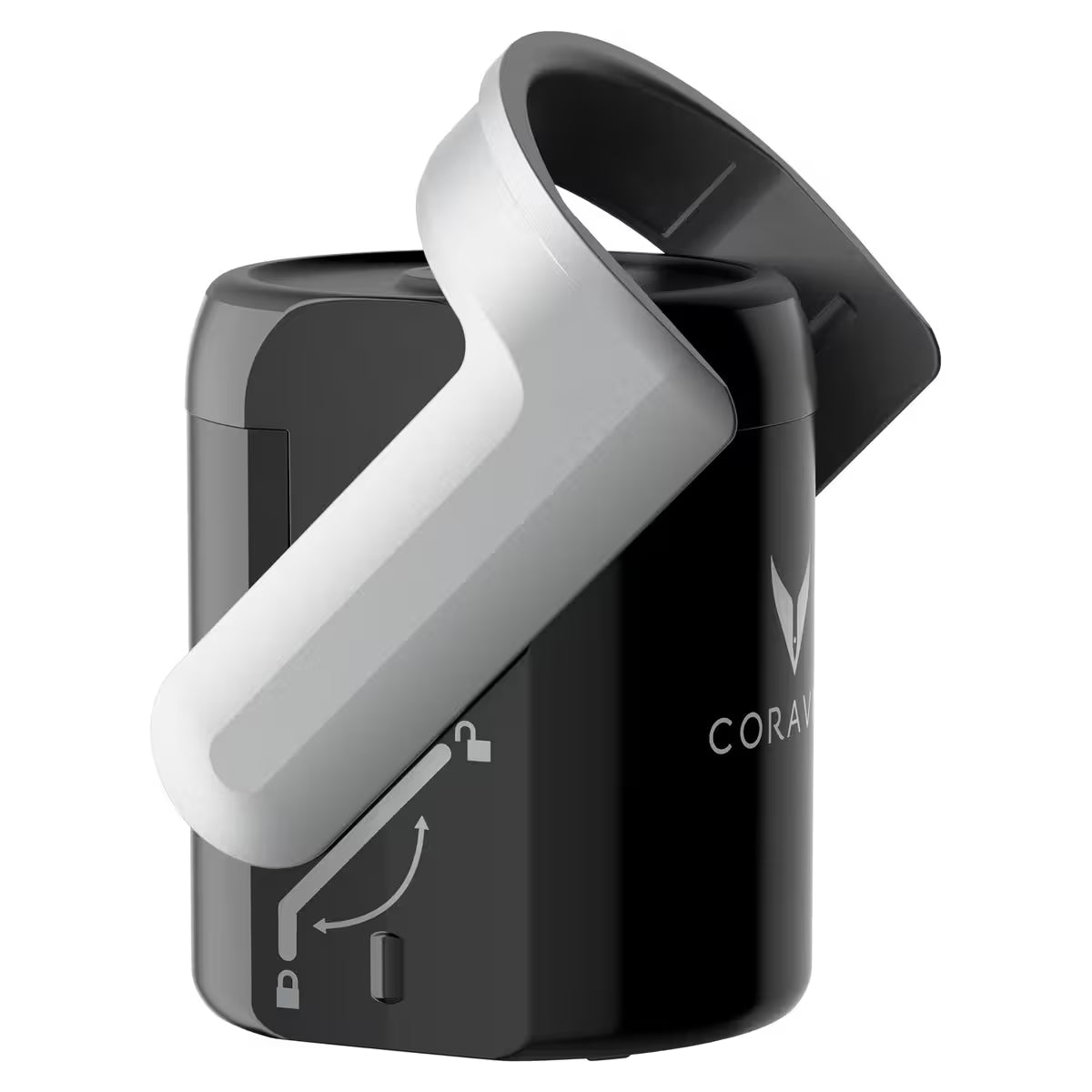 Coravin Förslutare till Champagneflaska 2-pack Svart