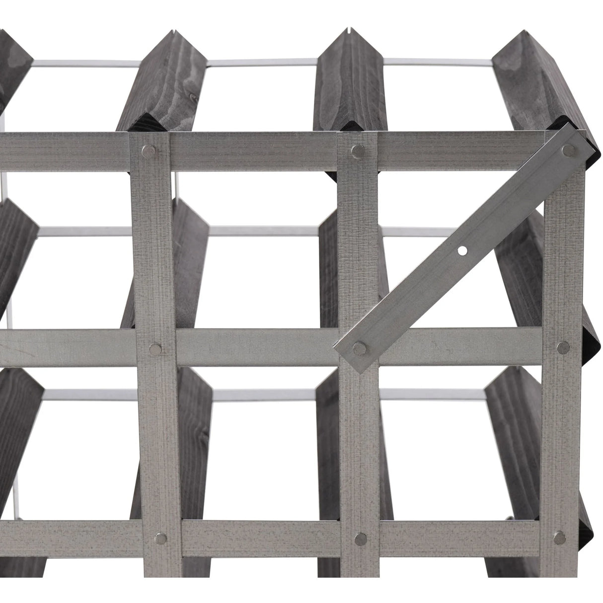 Traditional wine rack Vinställ Påbyggnadsbart 30 Flaskor Black