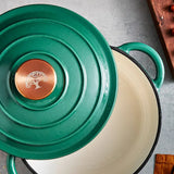 Barbary&Oak Gjutjärnsgryta rund 20 cm 2 L Grön