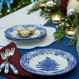 Spode Blue Italian Christmas Tree Tallrik 20 cm