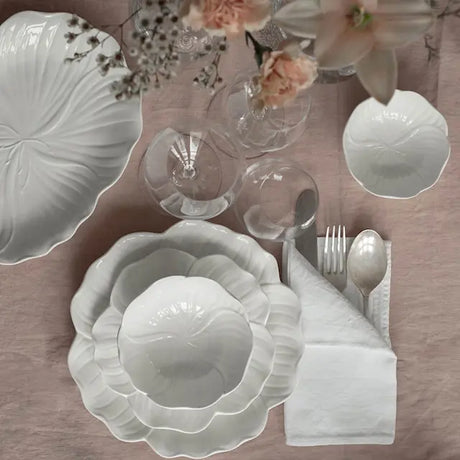 Stiernholm Flora serveringsfat 28x22 cm vit