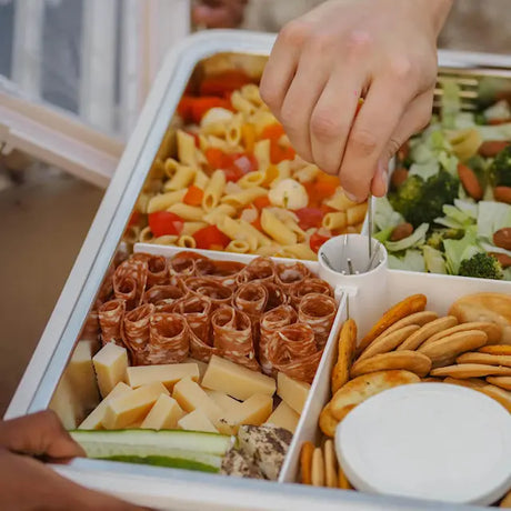Platterbox Matlåda isolerad med kylning 5,5 L Salty Pebble