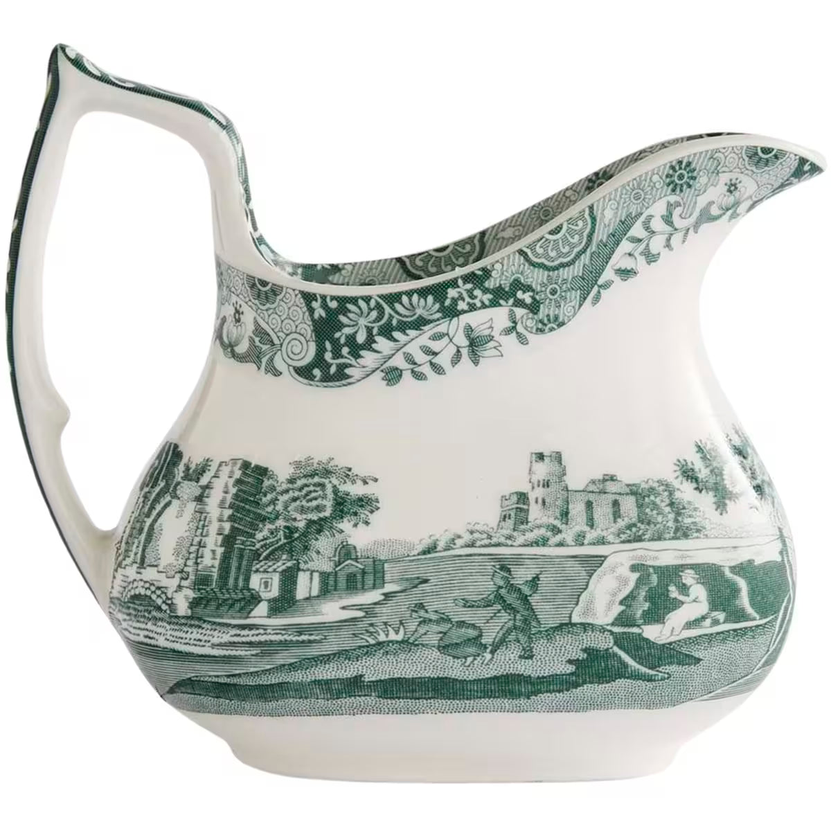 Spode Heritage Green Italian mjölkkanna 22 cl grön/vit