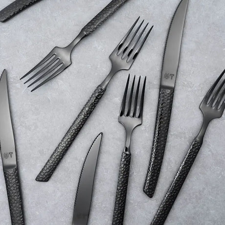 Vargen & Thor Lava bestickset 8 delar antracit