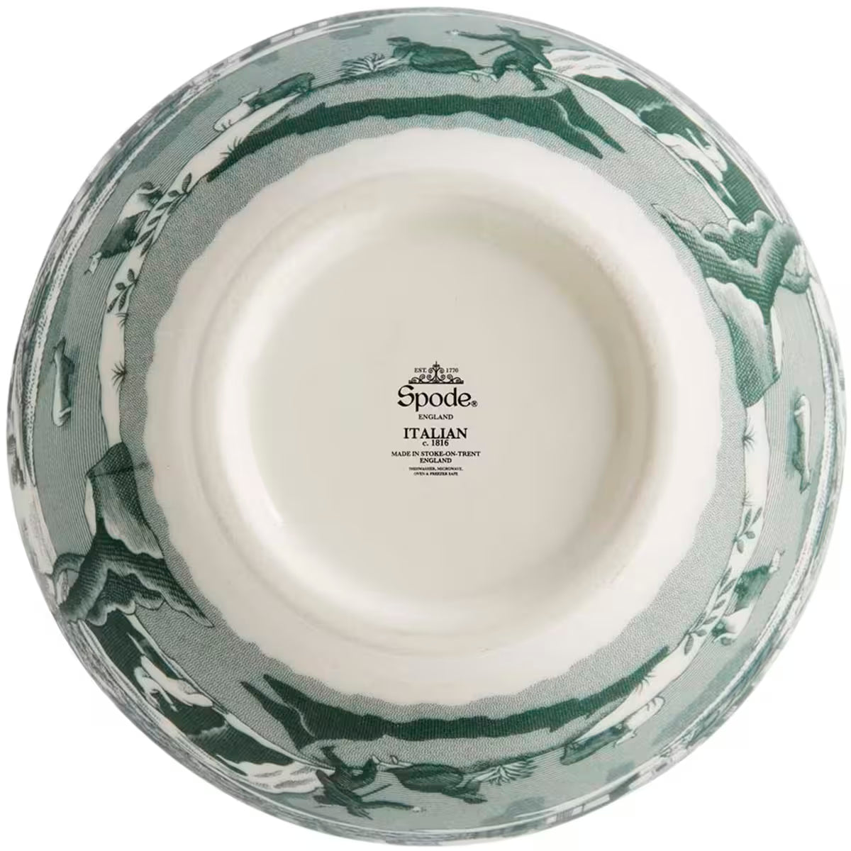 Spode Heritage Green Italian skål 11 cm grön/vit