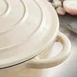 Barbary&Oak Gjutjärnsgryta rund 20 cm 2 L Creme